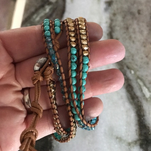 Jewelry - Beaded hand crafted bracelet with toggle clasp